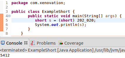 java-short java-short